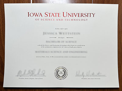 Iowa State University diploma