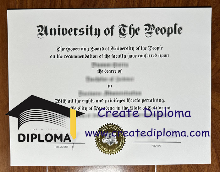 University of The People diploma
