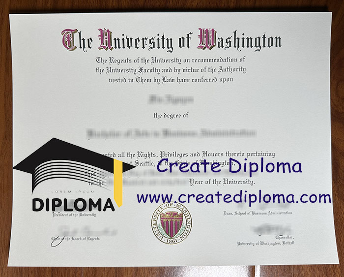 University of Washington diploma