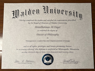 Walden University diploma