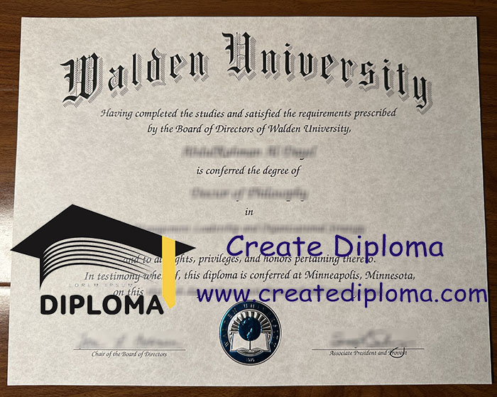 Walden University diploma